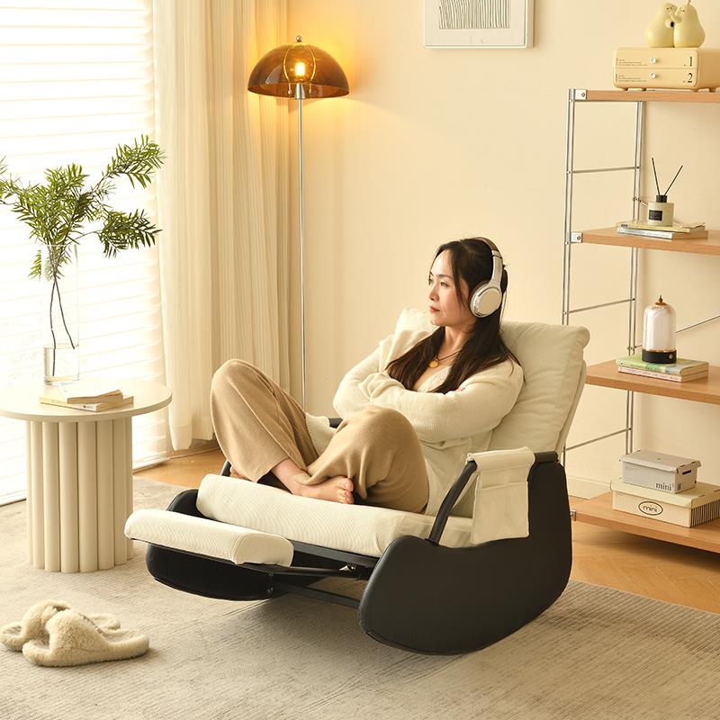 9C摇摇椅单客人沙发家用阳小台休闲躺椅逍户型厅遥可MY-铁架躺懒