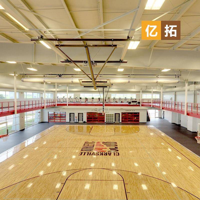 室内育226篮球场馆木板健身房运动木地板羽地毛球馆桦木枫体馆木