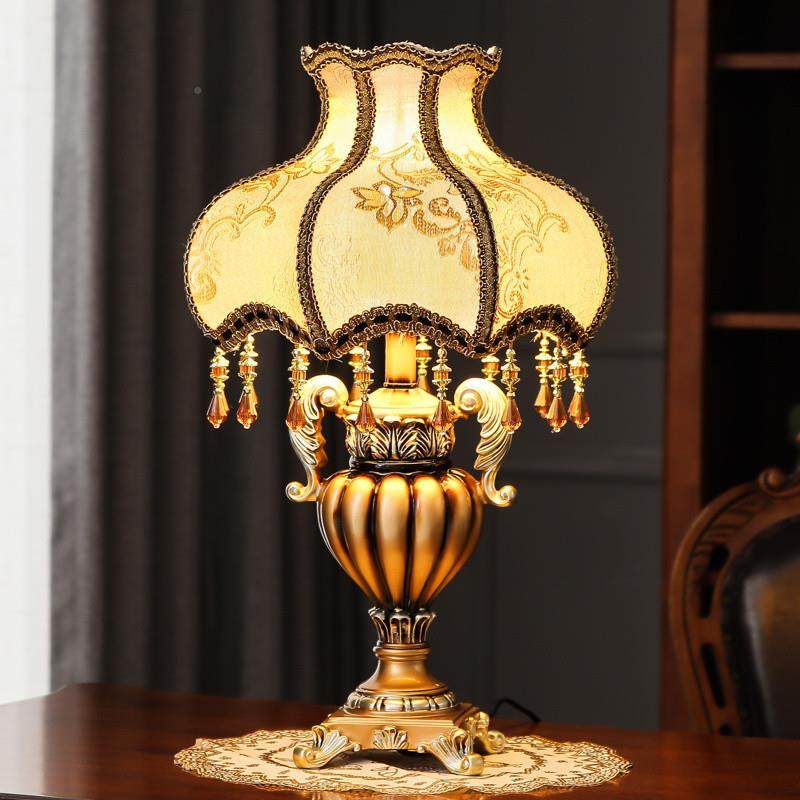 式客厅台灯奢馨复古美式121古典高挡轻奢华温欧浪leb