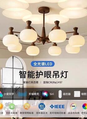 中古风客厅SFB组吊灯美大式复古气主灯新款柿全子灯具屋套餐合