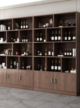 酒柜客厅家用隔断柜极简风靠柜墙展关示现代简约落地自LVI由组合