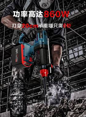 SBOS波镐士FBO36V大功率无刷充电式锂电电锤电冲击钻混凝工土业电