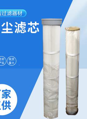 代布袋滤芯覆膜聚除酯粉GVX替尘滤芯车间工厂用除尘滤尘筒打磨厂