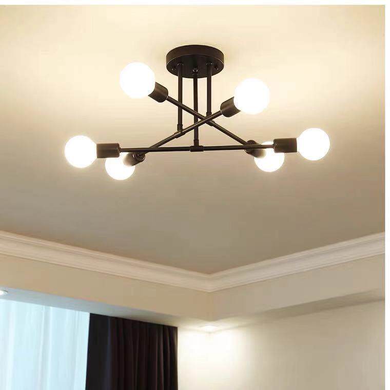 家创意现代铁简MRL约LED客厅吸顶灯餐厅灯主室大气艺吊灯用灯卧具