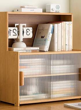 桌面儿童书小书柜多功能收纳柜简PYT架置书柜易客厅书房玻璃防尘