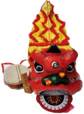 幼摔舞狮子儿童舞狮道具整套寸耐岁园表演狮XBU儿子头醒狮套装