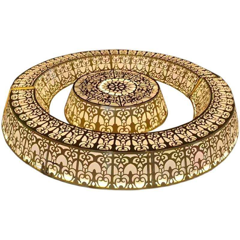 OQ5M舞新款婚庆道具铁艺花瓣圆雕刻吊礼顶箱酒店婚堂台装F767M56H