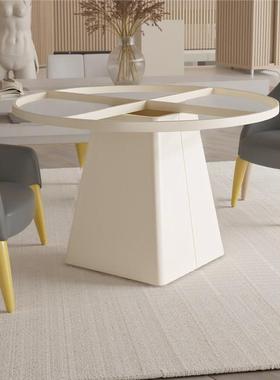 轻奢石大形理石大桌脚KII家用简约圆圆架岩板支架桌腿底座支撑腿