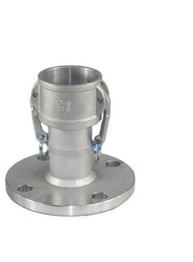 30不锈钢ZXS快速接4头阴C型带法兰端母兰头法油罐车配件3寸/4寸