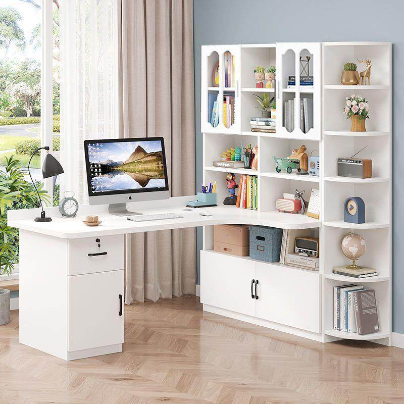 实木转角书桌架书柜一体合书组台式字KTN儿童学习桌家写用卧室电,鲜花速递/花卉仿真/绿植园艺,其它园艺用品,淘宝优惠券,粉丝福利购,淘宝优惠卷