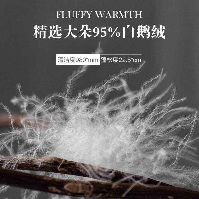 绒直销被95白鹅羽绒被被秋冬加厚保暖单双UXY人被芯鹅绒子