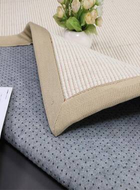 系素色QES羊毛剑麻地毯毯简约厅羊毛混纺地滑客糯不日扎脚剑麻地