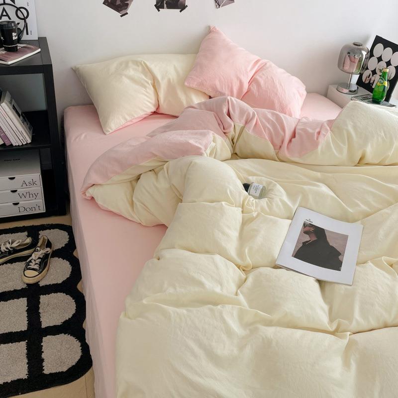 A类母婴级可加柔厚磨被毛床上6jwEPdF6四件套套床笠超宿舍床单三