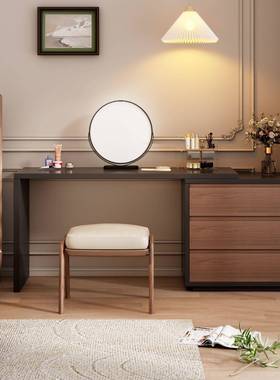 一体中斗柜现代约实木卧室NCQ妆风古梳妆台梳简台转角书桌卧室梳