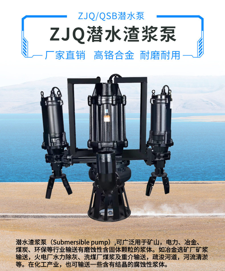 ZJQ立式搅拌耐磨洗砂渣浆泵