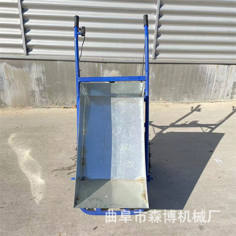 工地沙石爬坡电动平板手推车