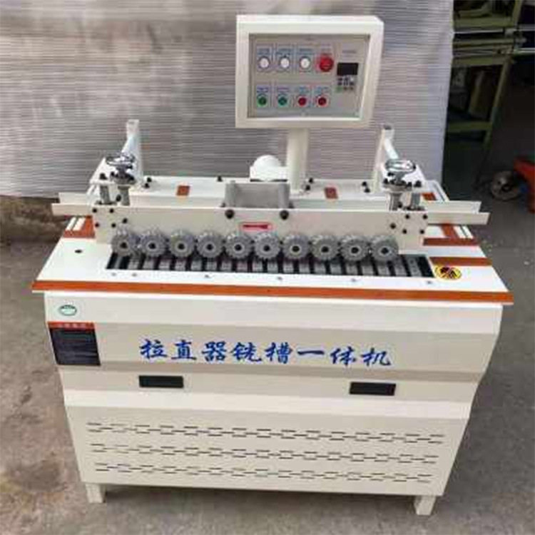橱柜门板侧铣拉直器自动送料