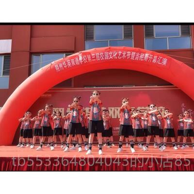 高档六一国小生学舞蹈国潮服装中风儿童爵士运舞啦啦操动会嘻哈演