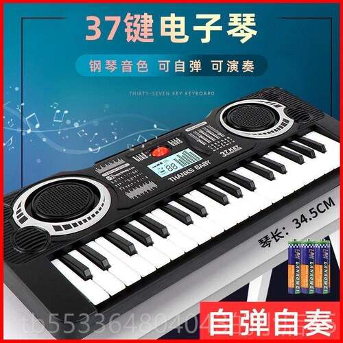 高档儿童玩具9 智能7键子琴宝3宝益智手动弹钢琴0-岁男女孩音乐乐