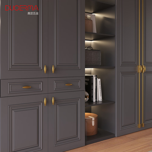 DUOERMA欧式古典铜色柜门拉手