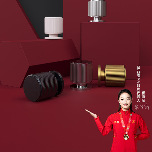 现代简约圆形小拉手隐形门