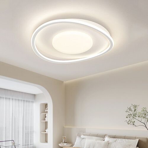 客厅吸顶灯led护眼现代简约大气奶油风大厅主灯广东中山灯具定制