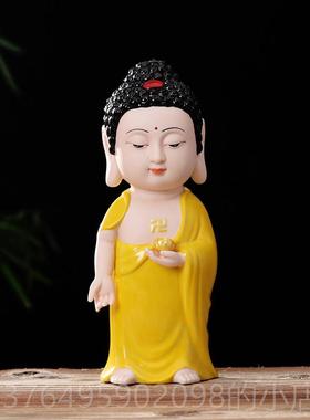 新款精中式手工陶来瓷家居品西方三圣传统供品奉佛像玄关如观音饰