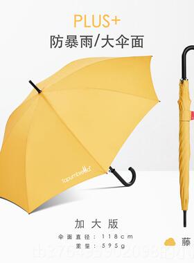 新款Topumbrella加号加大固加厚抗风自动长防柄伞日双系人