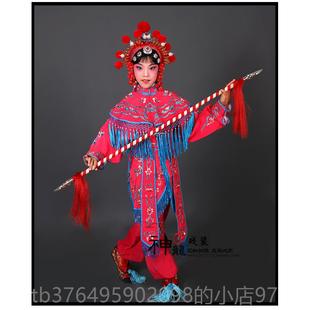 新款京女越剧戏曲戏衣剧服演出装 刀马旦武旦女兵女将兵 戏服