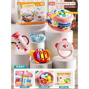 新款宝宝手拍击儿童玩儿具打乐器婴幼铃鼓敲鼓打0到1岁3一6个月以