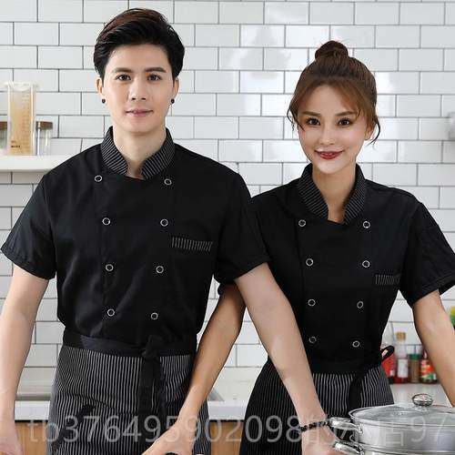 新款厨师装工作服男女春秋铺早餐店包子熟食餐馆饭店袖火锅厨房长