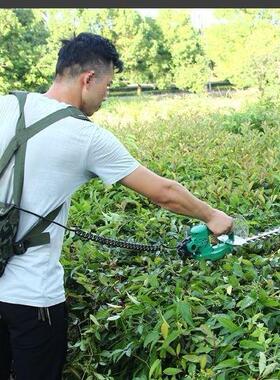 绿绿篱机KMD充电式电动树双刃捷修剪机绿篱修枝机直流茶剪工垒德