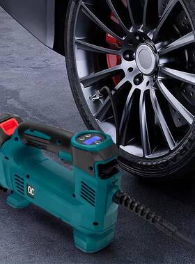 充电打气泵电动气无泵胎显示车压载便携式气TNW锂电充泵线便携可