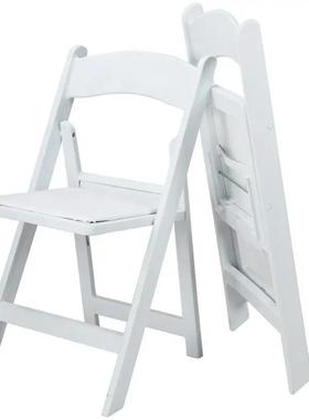 批量白色椅子户外婚休闲折椅叠FD010餐椅庆会议公便携式办折叠椅