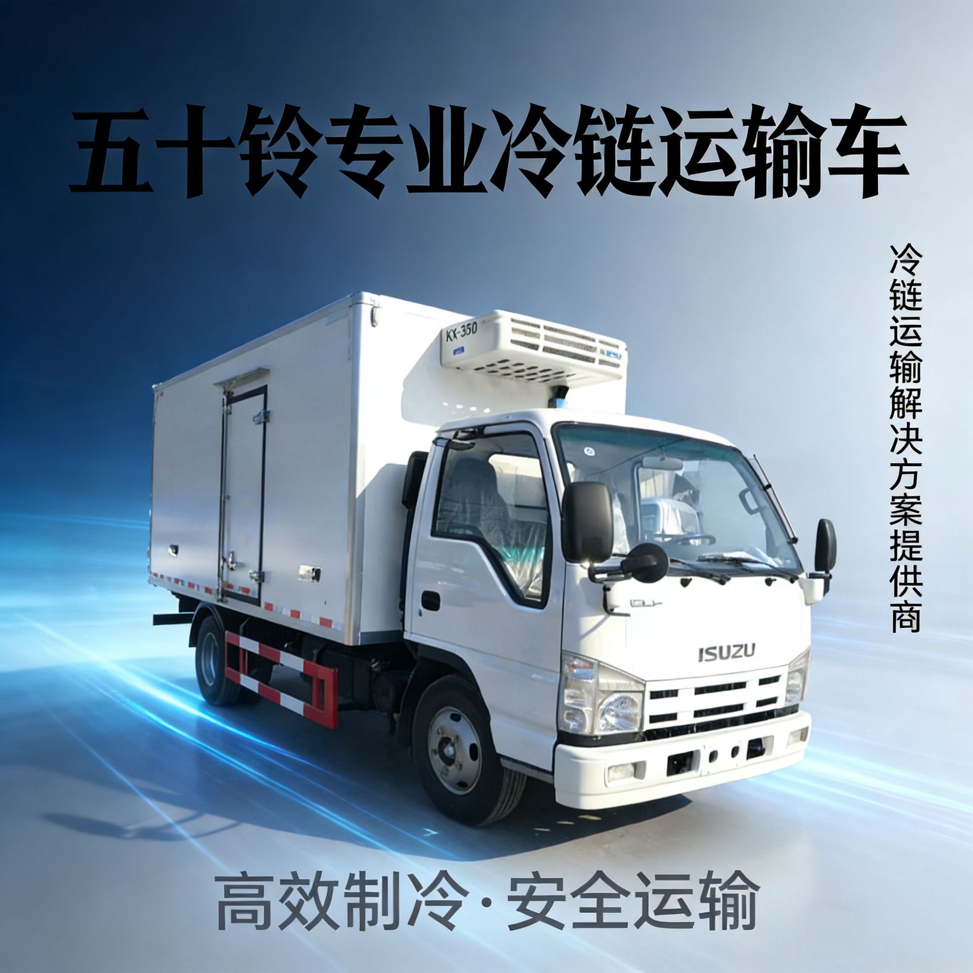 五十铃厢式保温冷藏车鲜奶运输