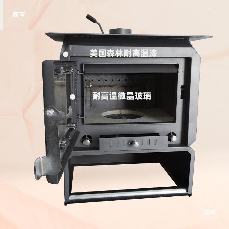 真火柴壁炉家tlznu+$*用室内柴火取暖烧木柴别民宿农村铸墅铁加木