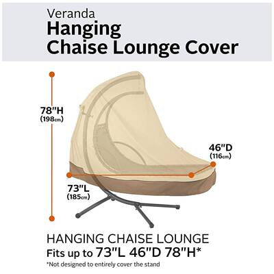 跨境躺罩阳台庭院挂悬躺椅罩RBN户外防水防晒防尘吊篮罩厂家椅直