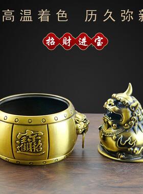 BDH森舍森舍铜件《招财貔貅》日进斗金铜工品艺家居饰品摆桌面摆