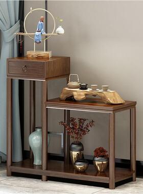 茶几架13385实木边几角几中古式实木茶台仿博古小茶桌轻奢架摆件