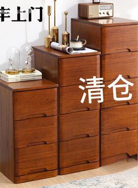 实木夹缝抽屉式0收纳柜3BTKm0/40/5c边柜柜窄缝隙储物五斗柜小床