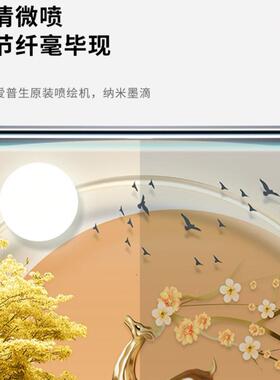 万长水城画玄关画风景客厅WJS装廊饰里画过道走尽头办公室山挂画