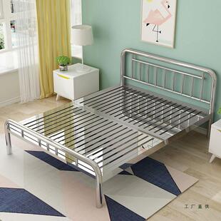 3ZMZ环保加厚04不床锈架钢床1.5m1.8米双人卧室现代简约单人铁艺