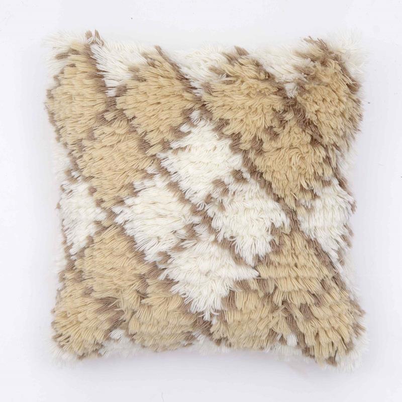 图约涂北非花园印度|进口工手编织抱枕TT-175新西兰羊毛简长绒靠