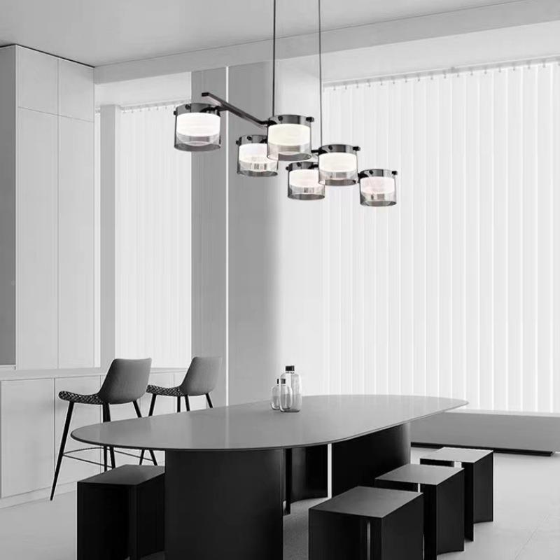 意式200极简师餐厅灯设现代简约计创意高端餐桌吧台书房全铜长吊