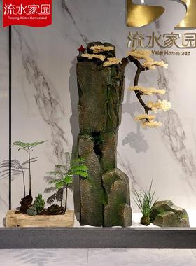 新中式仿真假山摆件配件园林景观设计庭院别墅造景植物装饰摆件