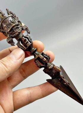 复古马头明王金刚杵金刚撅摆件密宗法器工艺品