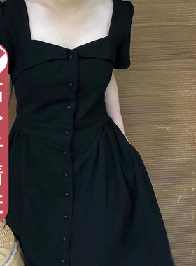 珊珊高个子女装赫本风女生法式连衣裙到脚踝小众超长裙温柔风气质