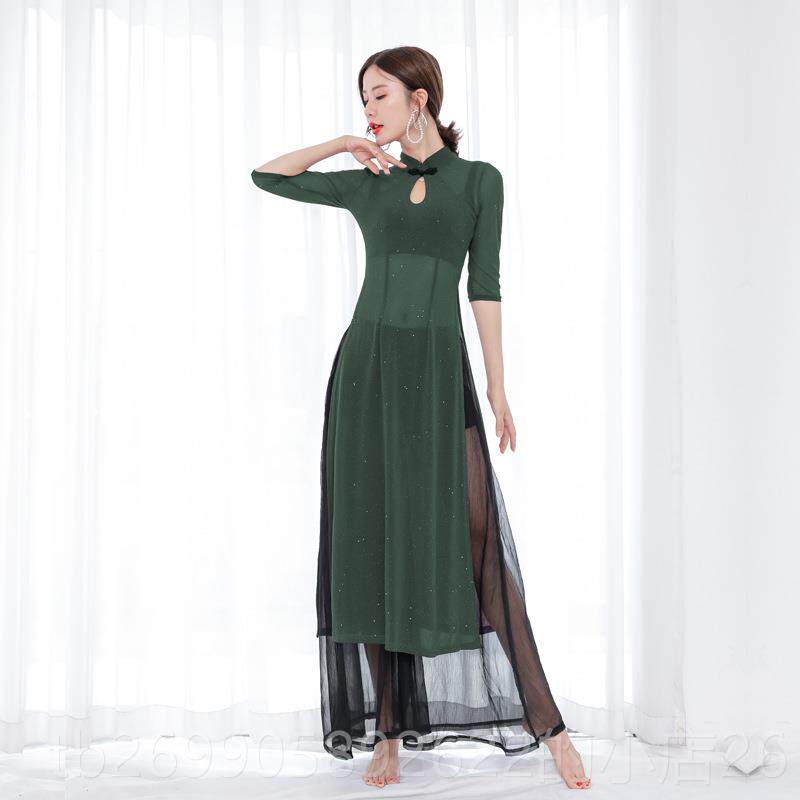 正品古典舞演出现代舞演服阔腿裤蹈服成人民族舞练服功表服旗袍