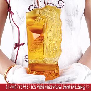 正品琉璃子路工艺品升职晋升送山导办领公室礼物可刻字竹开业礼品
