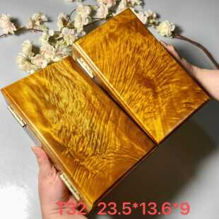 小真楠木首饰盒 金楠木首木饰叶盒 黑木 高端珠饰宝收纳盒 正品